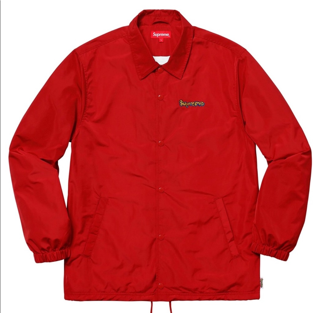 Supreme | Jackets & Coats | Supreme Gonz Logo Coaches Jacket Red
